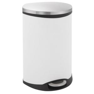 EKO Pedalspand,  EKO Shell-bin,  hvid, pulverlakeret stål, 2-rums, 2x22 l, m. plast inderspand,  og soft close låg *Denne vare tages ikke retur* (176867)