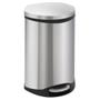 EKO Pedalspand,  EKO Shell-bin,  stål mat, rustfrit stål, 18 l, m. plast inderspand og soft close låg, fingeraftryksfri *Denne vare tages ikke retur*