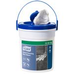 Renseserviet,  Tork Wet Wipe, hvid, polyester/ viskose,  uden parfume, 58 stk.