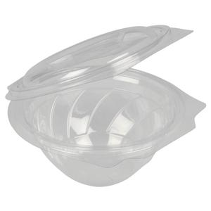 _ Salatskål,  Ø15cm, 500 ml, 500 ml, klar, RPET, med hængslet låg (781602*400)