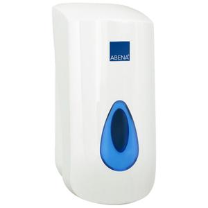 _ Dispenser,  ABENA Modular, 900 ml, hvid, plast, manuel, til påfyldning af skumsæbe, 0, 6 ml pr. dosering *Denne vare tages ikke retur* (116756)