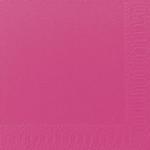 Frokostserviet,  Duni, 3-lags, 1/4 fold, 33x33cm, fuchsia, nyfiber
