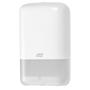 TORK Dispenser, Tork T3, 12,8x15,9x27,1cm, hvid, plast, til toiletpapir i ark *Denne vare tages ikke retur*