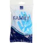 Vinyl handske, Abena Family, S, blå, vinyl, indvendig velourisering,  phthalaterfri