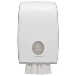 Dispenser,  Kimberly-Clark Aquarius, 13, 6x26, 5x39, 9cm,  hvid, plast, til håndklædeark maks dybde 10,8 cm og maks bredde 22,5 cm *Denne vare tages ikke retur*