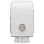 KIMBERLY-CLARK Dispenser,  Kimberly-Clark Aquarius, 13, 6x26, 5x39, 9cm,  hvid, plast, til håndklædeark maks dybde 10,8 cm og maks bredde 22,5 cm *Denne vare tages ikke retur*