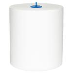 Håndklæderulle,  Tork H1 Universal,  1-lags, 280m x 21cm, Ø19cm, hvid, genanvendt papir, system