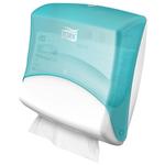 Dispenser,  Tork W4, 20, 6x42, 7x39, 4cm,  turkis, plast, til industriaftørring