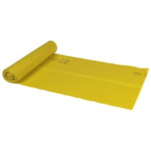 _ Sæk, ABENA Poly-Line,  100 l, gul, LDPE/ genanvendt,  70x110cm (197301*10)