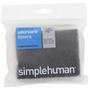 Simplehuman Filter, Simplehuman, 10,8x8x1,2cm, sort, kul, 2 stk. *Denne vare tages ikke retur*