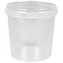 _ Condi bøtte, 12,3cm, Ø122mm, 1000 ml, 1100 ml, klar, PP, 1-rums