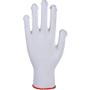 ABENA Tekstil handske, ABENA, 7, hvid, bomuld, med knopper