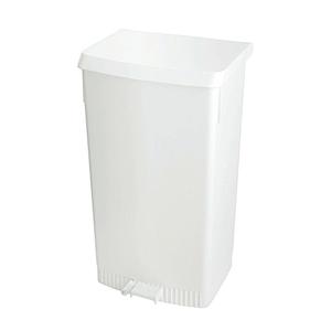 _ Pedalspand,  hvid, plast, 60 l, med sækkeholder *Denne vare tages ikke retur* (177042)