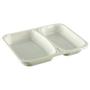 ABENA Bakke, C 2227-2L, 22,7x17,8x3cm, 780 ml, hvid, CPET, 2-rums, 340/440 ml, standard serie