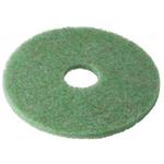 Gulvrondel,  3M Scotch-Brite,  17", Ø432mm, grøn, 85 mm, polyester,  til rengøring og polering *Denne vare tages ikke retur*