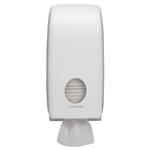 Dispenser,  Kimberly-Clark Aquarius, Mini, 12, 3x16, 9x34, 1cm,  hvid, plast, til toiletpapir i ark *Denne vare tages ikke retur*