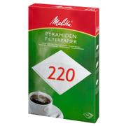 MELITTA Pyramidefilter, Melitta, bleget, filterpapir, 220