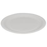 Paptallerken,  Ø23cm, hvid, pap, kaolin coating