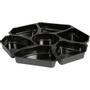 ABENA Indsats, 28,4x28,4x2,5cm, sort, PS, 7-rums, til octaview bakke