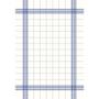 Towel Middagsserviet, Towel, 54x38cm, blå, airlaid, ternet *Denne vare tages ikke retur*