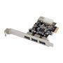 MICROCONNECT 3+1 port USB 3.0 PCIe card