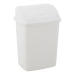 Affaldsspand,  hvid, plast, 4.45 l, med sving låg, forberedt til vægmontering *Denne vare tages ikke retur*