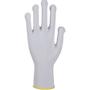 ABENA Tekstil handske, ABENA, 10, hvid, bomuld, med knopper