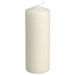 Bloklys, 18cm, Ø7cm, champagne,  80 timer, paraffin