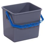Inventarspand,  Tina Trolleys, 240x190x220mm,  grå, PP, med blå hank, 6 ltr. *Denne vare tages ikke retur*