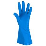 Husholdningshandske,  DPL Interface soft, 9, blå, nitril, pudderfri,  uden velour, anatomisk formet