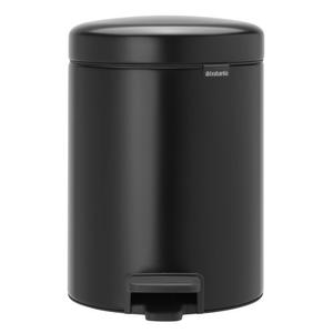 BRABANTIA Pedalspand,  Brabantia newIcon, sort, pulverlakeret stål, 5 l, plast inderspand,  og soft close låg *Denne vare tages ikke retur* (290301)