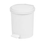 Pedalspand,  hvid, plast, 3 l, Med inderspand i plast