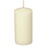 Bloklys, 20cm, Ø9,6cm, champagne,  120 timer, paraffin