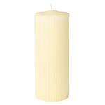 Bloklys, 18cm, Ø7cm, champagne,  77 timer, paraffin