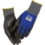 THOR Fingerdyppet PU handske, THOR Extra Light, 11, blå, PA/polyester, ribkant