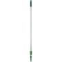 Unger Teleskopskaft med gevind og klik, Unger OptiLoc, grøn, aluminium/plast, 160-300 cm *Denne vare tages ikke retur*