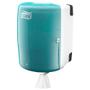 TORK Dispenser, Tork W2, Maxi, 30,2x32,8x44,7cm, turkis, plast, til håndklæderuller med centertræk *Denne vare tages ikke retur*