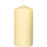 Bloklys, 12cm, Ø6cm, champagne,  35 timer, paraffin