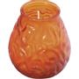 BOLSIUS Lysbowle, Bolsius, 10,5cm, Ø9,5cm, orange, 70 timer, glas/paraffin, i glasbowle