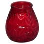 BOLSIUS Lysbowle, Bolsius, 10,5cm, Ø9,5cm, rød, 70 timer, glas/paraffin, i glasbowle
