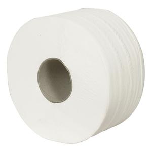 ABENA Jumborulle,  ABENA Care-Ness Excellent,  2-lags, Mini, 170m x 9,7cm, Ø18,5cm, hvid, nyfiber (11017001*12)