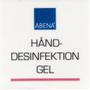 Abena Label til dispenser, 4x4cm, rød, hånddesinfektion gel