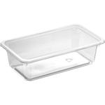 Bakke, K 2182-1F, 18x10x5cm,  640 ml, klar, APET, 1-rums, standard serie, hovedret