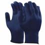 Ansell Bomuld/polyester handske, Ansell Versatouch, 7, blå, akryl/spandex, uden dotter, med elastisk manchet