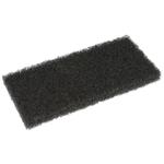 Skurefiber,  25x12x2, 5cm,  sort, nylon/ polyester,  grov skureeffekt