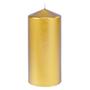 DUNI Bloklys, Duni, 15cm, Ø7cm, guld, 50 timer, paraffin *Denne vare tages ikke retur*