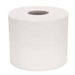 Toiletpapir,  neutral, 2-lags, 33,75m x 9,8cm, Ø10cm, hvid, nyfiber