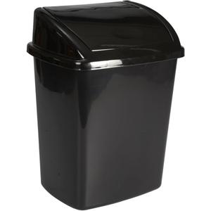 V-PART Affaldsspand,  V-Part, sort, plast, 8 l, med sving låg, forberedt til vægmontering *Denne vare tages ikke retur* (1000009905)