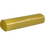 Sæk, ABENA Poly-Line,  70 l, gul, LDPE/ genanvendt,  57, 5x100cm