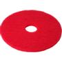 ABENA Gulvrondel, 11", Ø280mm, rød, genanvendt PET fiber, til daglig rengøring